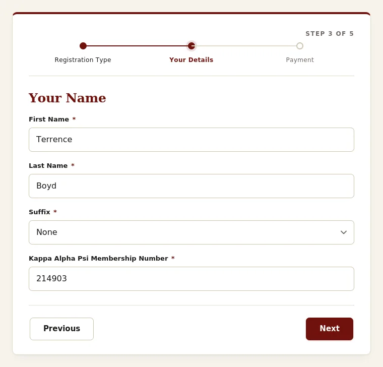 Chapter Advisor, step 3